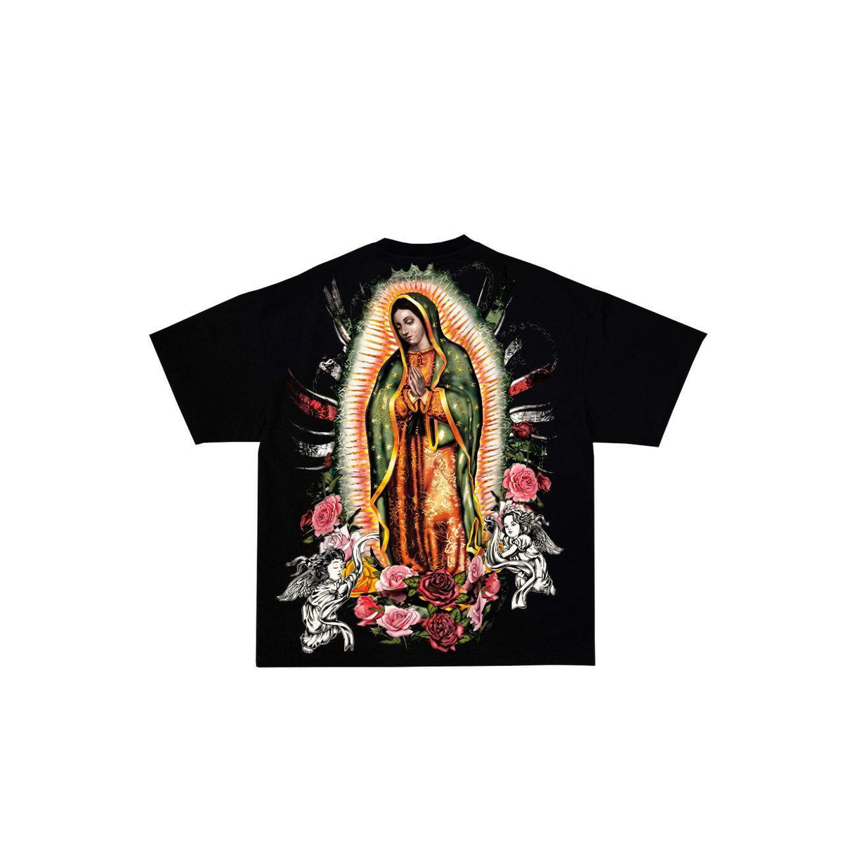 Erisce Cire 'Virgen de Guadalupe' Full Graphic Heavyweight T-shirt  100% premium heavyweight cotton