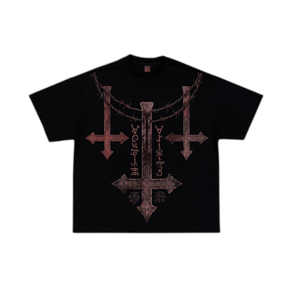 ERISCE CIRE Cathedral of Thorns Graphic Tee - front flat lay, transparent background