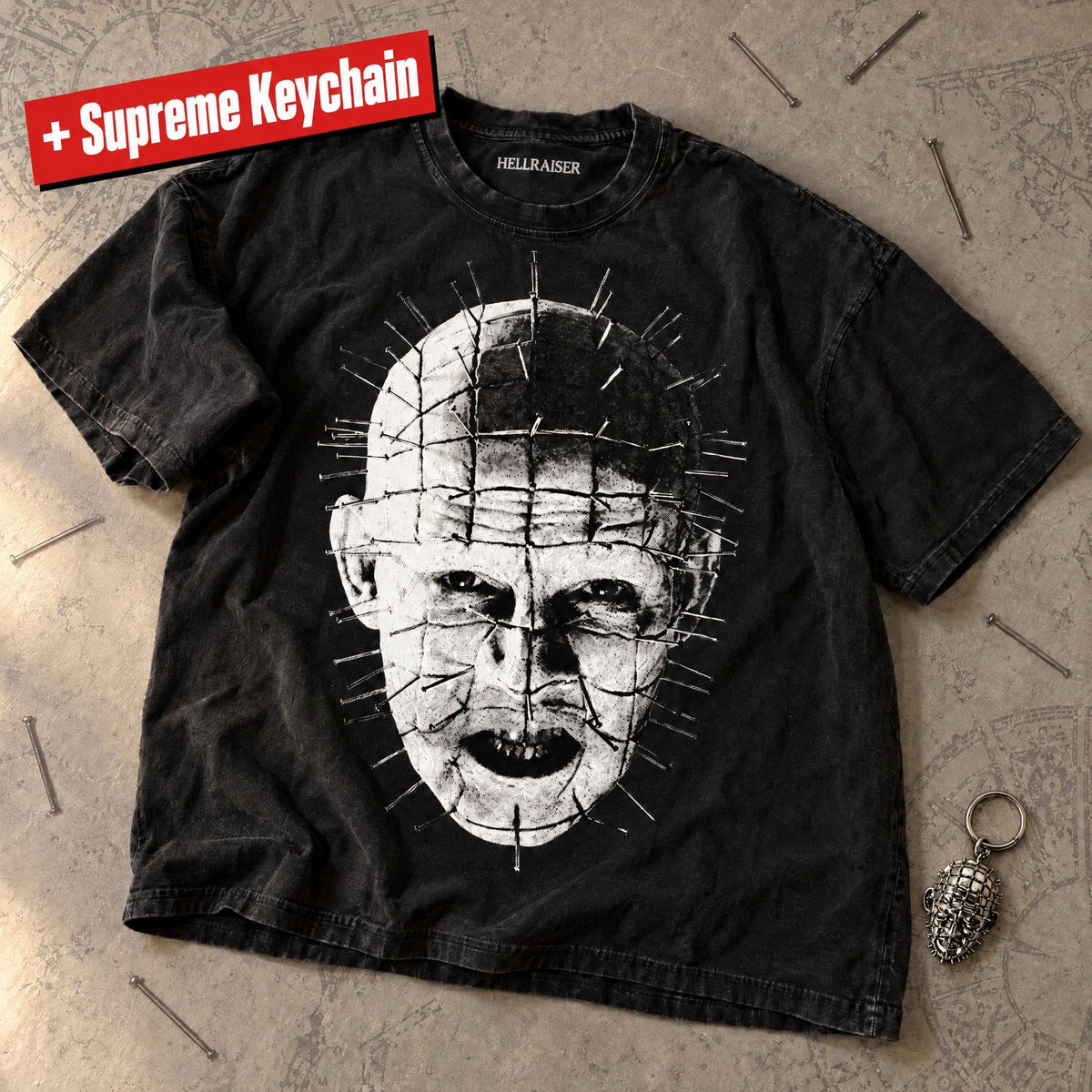 ERISCE CIRE Hellraiser V3 Tee + Keychain Bundle - product shot