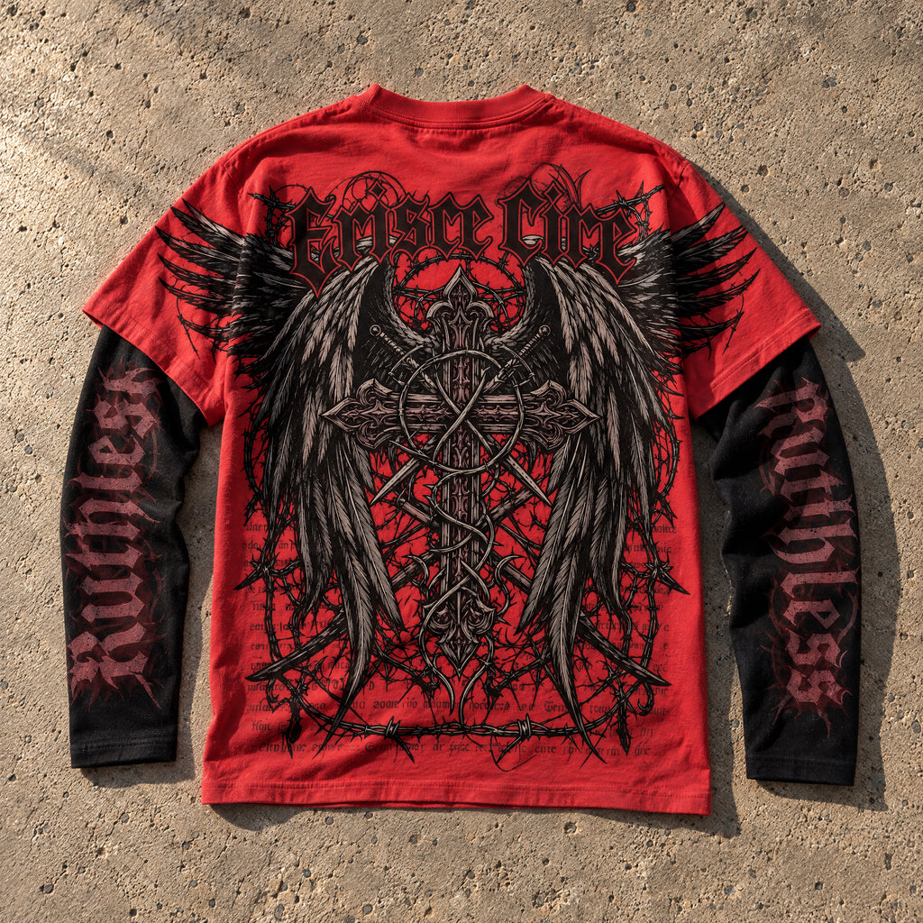 ERISCE CIRE RUTHLESS Layered Longsleeve - product shot