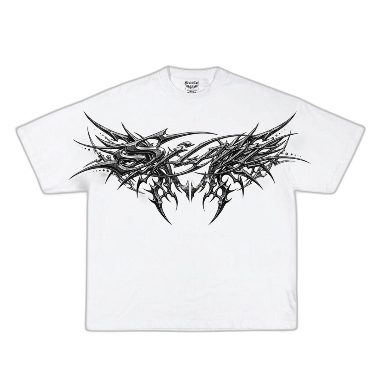ERISCE CIRE Silence V2 Heavyweight Tee - front flat lay, transparent background