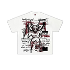 ERISCE CIRE Violent Ritual Graphic Tee - front flat lay, transparent background